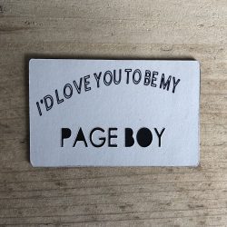I'd Love You To Be My Page Boy - Magnet